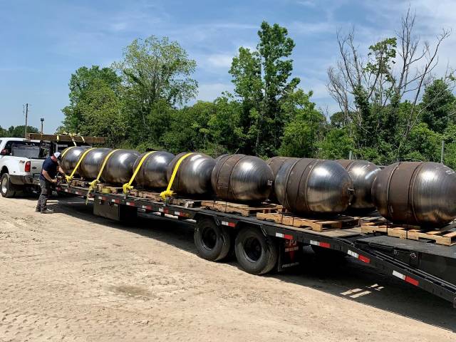 US Navy Steel MK5 Submersible Target Buoys